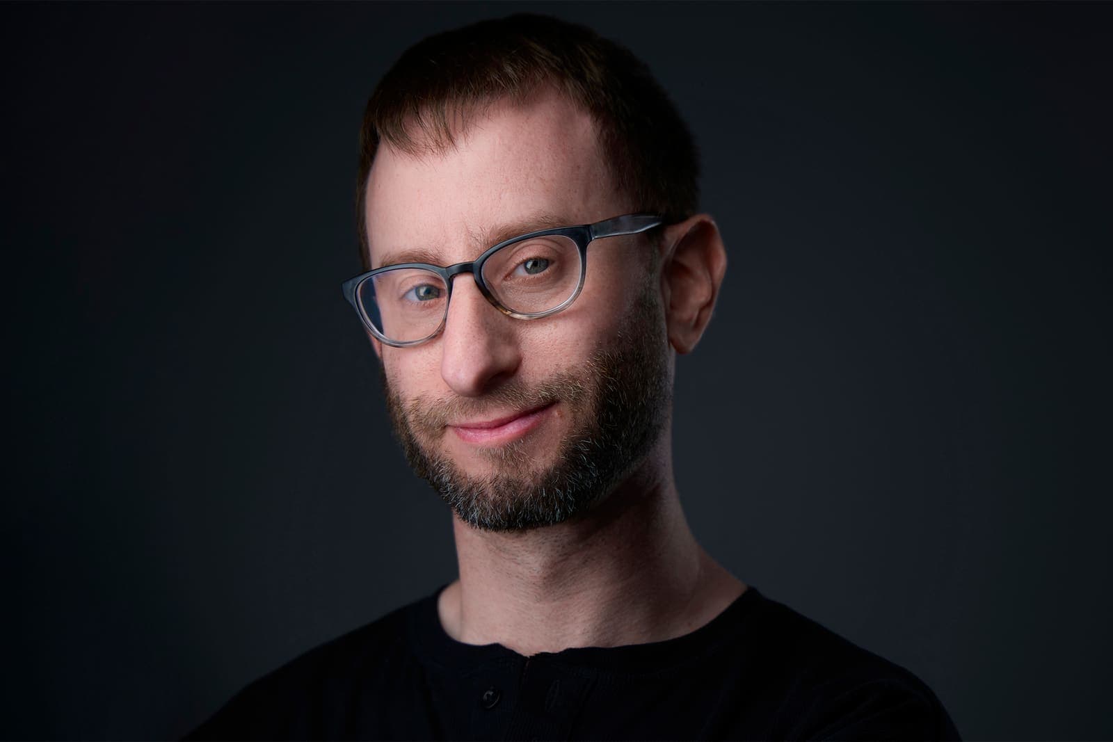 Studio portrait of St. Louis photographer Zach Dalin
